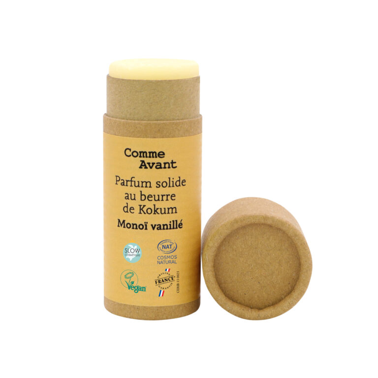 Comme Avant - Parfum solide sucré et fruité au beurre de kokum - Version 2 – 1 parfum - 20g / Patchouli & Cerise