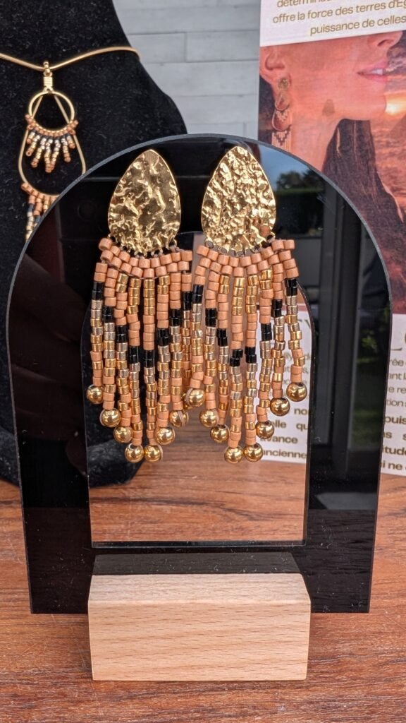 Valdyria - Petites Boucles d’Oreilles Galilya Cleo Bronze