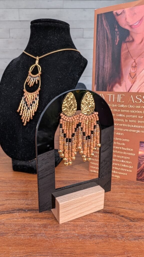 Valdyria - Petites Boucles d’Oreilles Galilya Cleo Bronze