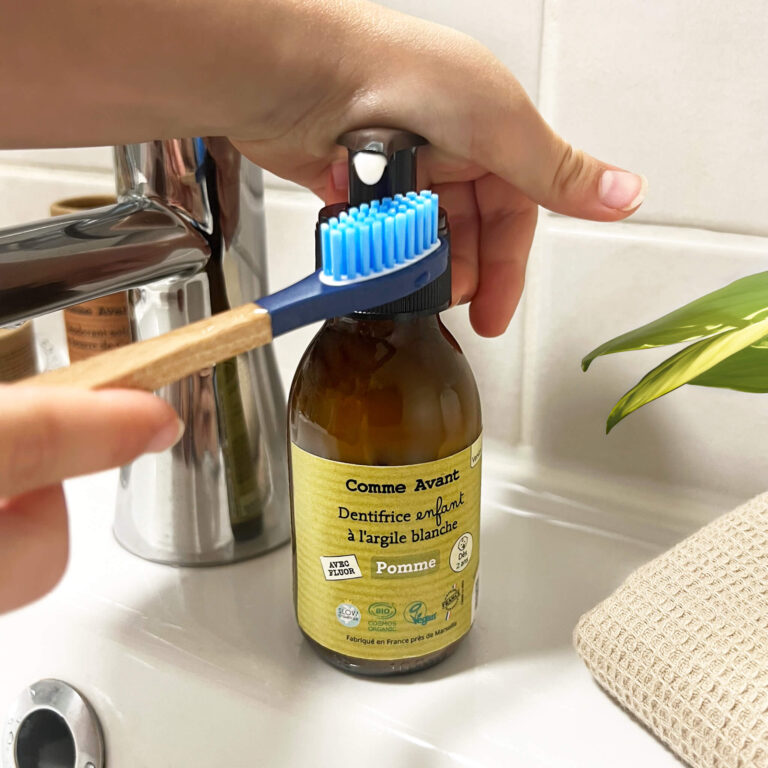 Comme Avant - Dentifrice enfant en pâte à la pomme - Version 2 – 1 recharge de dentifrice - 180ml