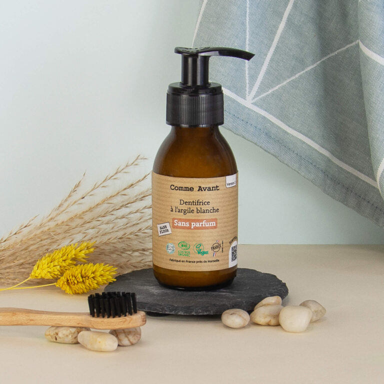 Comme Avant - Dentifrice en pâte à l'argile blanche - Version 2 – 1 recharge de dentifrice - 180ml