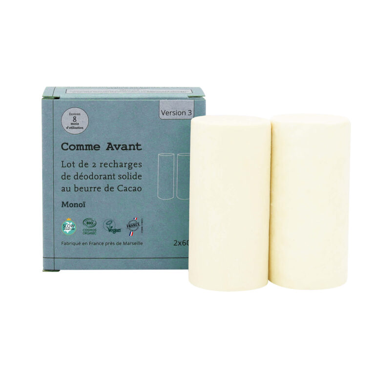 Comme Avant - Déodorant solide monoï - Version 3 – 1 déodorant - 60g