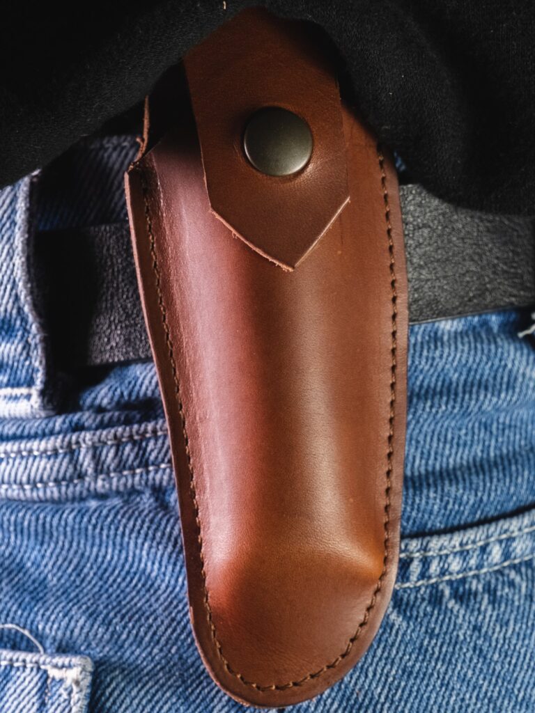 Pierrot - Etui à couteau Cognac