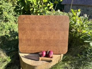 Sève et Copeaux - Planche à découper en bois de bout 44,8×34,5×3.5cm
