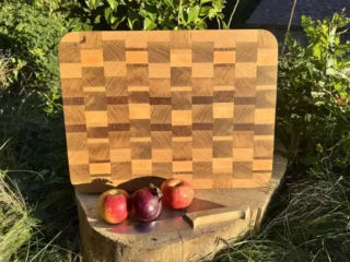 Sève et Copeaux - Planche à découper en bois de bout 44,4×33,7×3.8cm