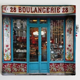 Pochette à rabat « Boulangerie 28 » par la marque Maron Bouillie Maron Bouillie - Pochette à rabat « Boulangerie 28 »