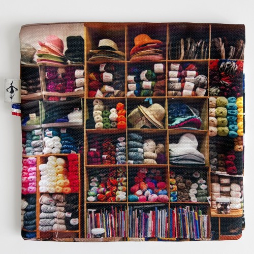 MARON BOUILLIE - Pochette à rabat Mercerie "Au mètre à ruban"
