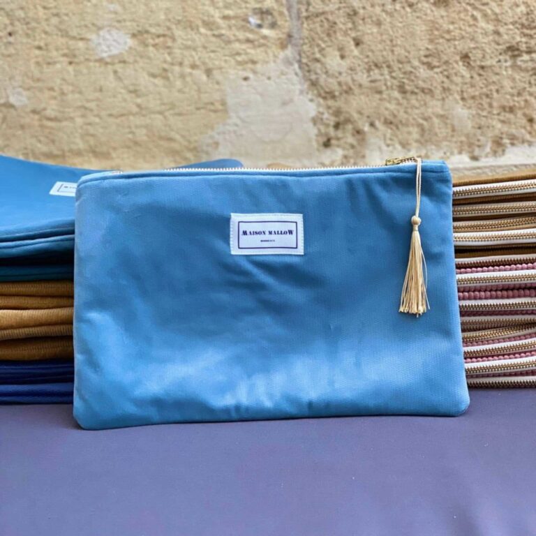Maison Mallow - Pochette en Velours – Blanc