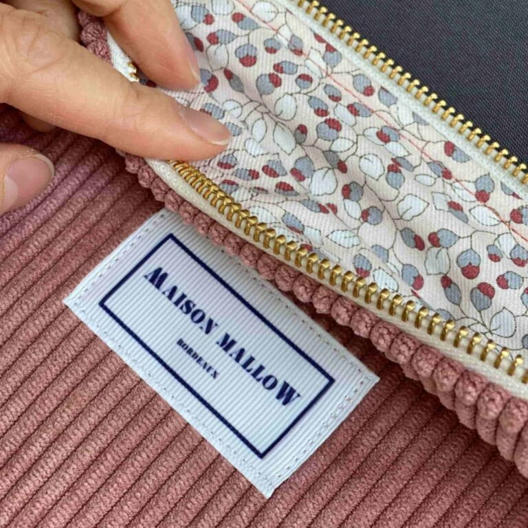 Maison Mallow - Pochette en Velours – Blanc