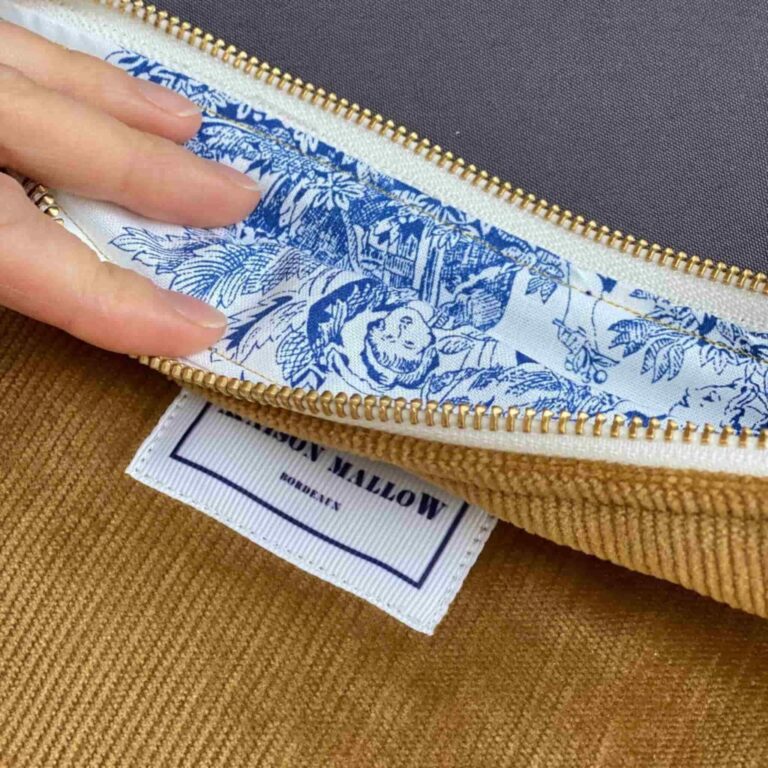 Maison Mallow - Pochette en Velours – Blanc