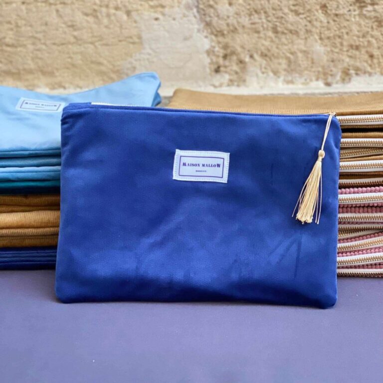 Maison Mallow - Pochette en Velours – Blanc