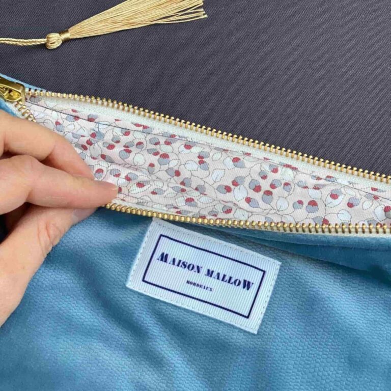 Maison Mallow - Pochette en Velours – Blanc
