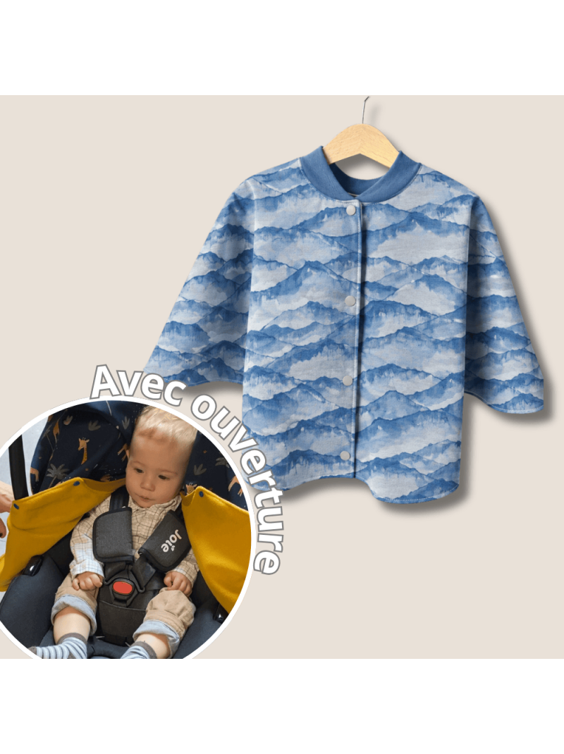 poncho avec ouverture special voiture approuve par securange everest Les Mômes des Dômes - Poncho avec ouverture spécial voiture approuvé par Sécurange - Everest
