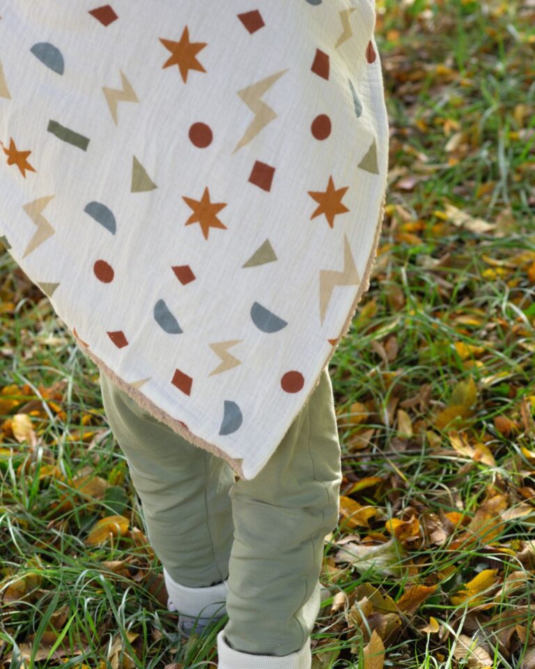 Petit Pote - Poncho bébé enfant – Taille unique / Bleu denim