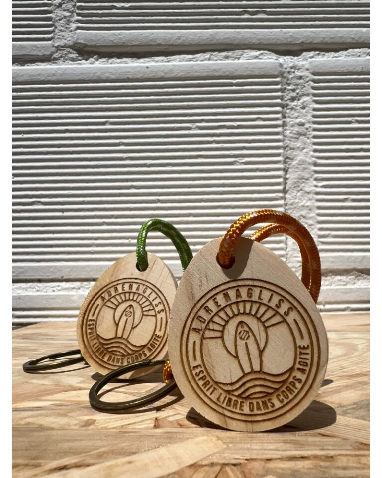 Adrenagliss - Porte clé bois - Board – Vert