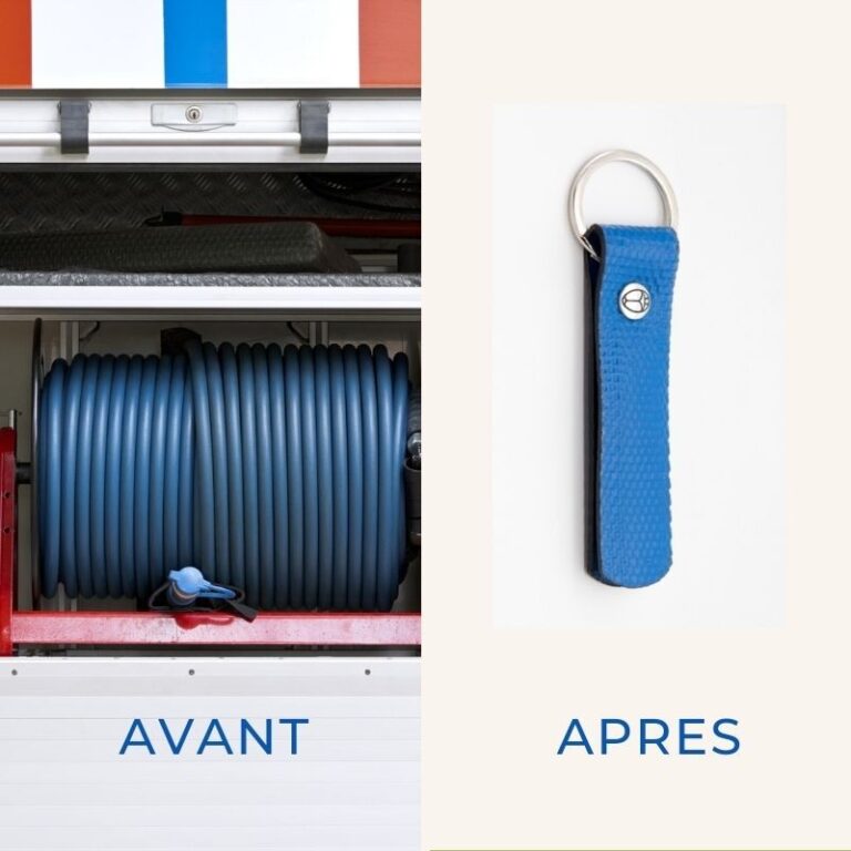 SAINT LAZARE - Porte clés lance à incendie bleu – Bleu