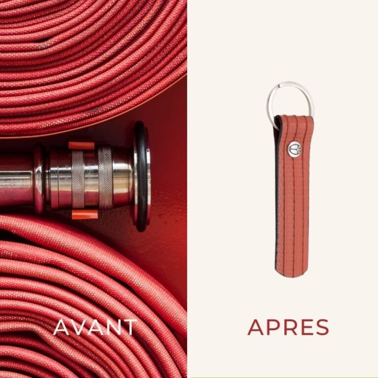 SAINT LAZARE - Porte-clés lance à incendie brique – Rouge brique