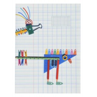 Maron Bouillie - Protège cahier La Bricole Multicolore