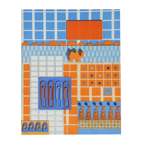 MARON BOUILLIE - Protège cahier La Bricole Orange et bleu – A4