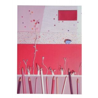 Maron Bouillie - Protège cahier La Bricole Rose