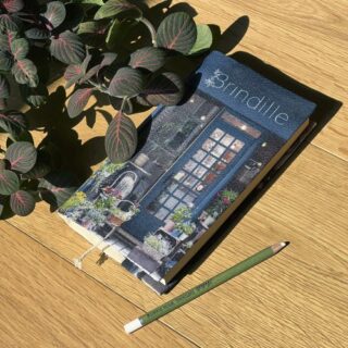 Maron Bouillie - Protège livre Brindille Fleuriste