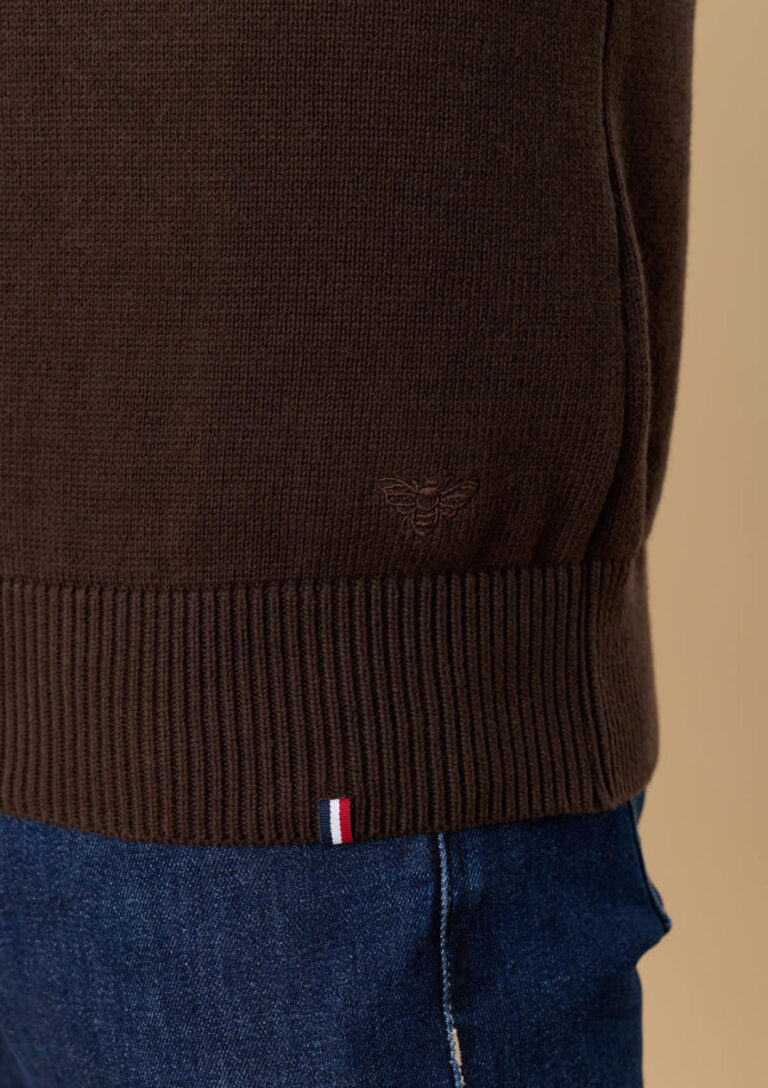 Montlimart - PULL MILO MARRON FONDANT