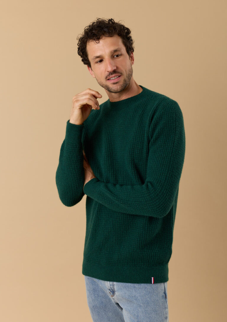 Montlimart - PULL ORIGINE VERT OMBRE