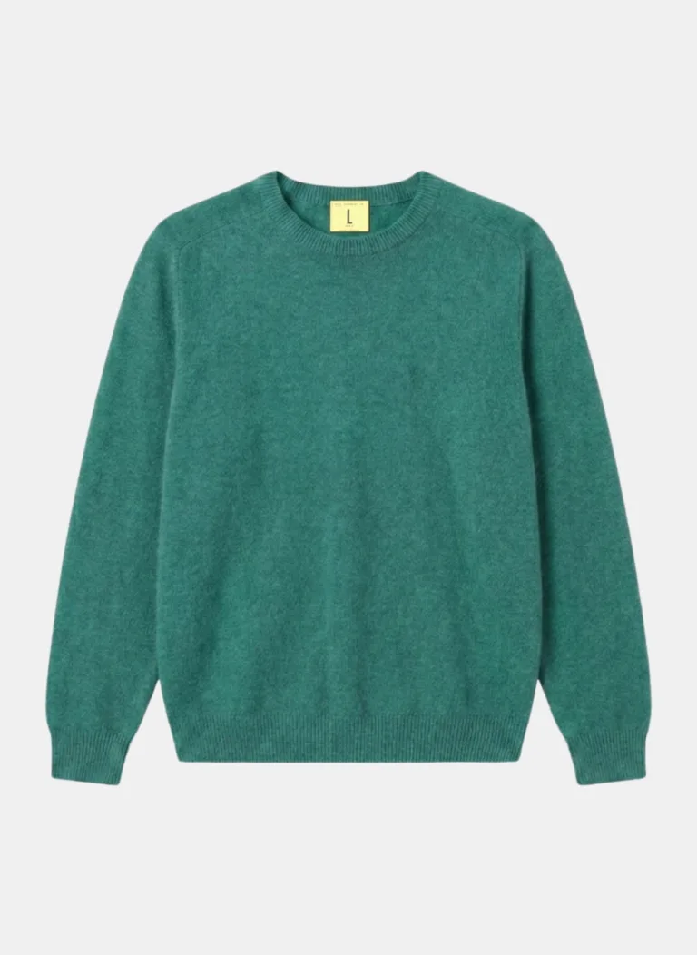 Nitto Knitwear - Pull Col Rond Armen - Vert Chive – XL