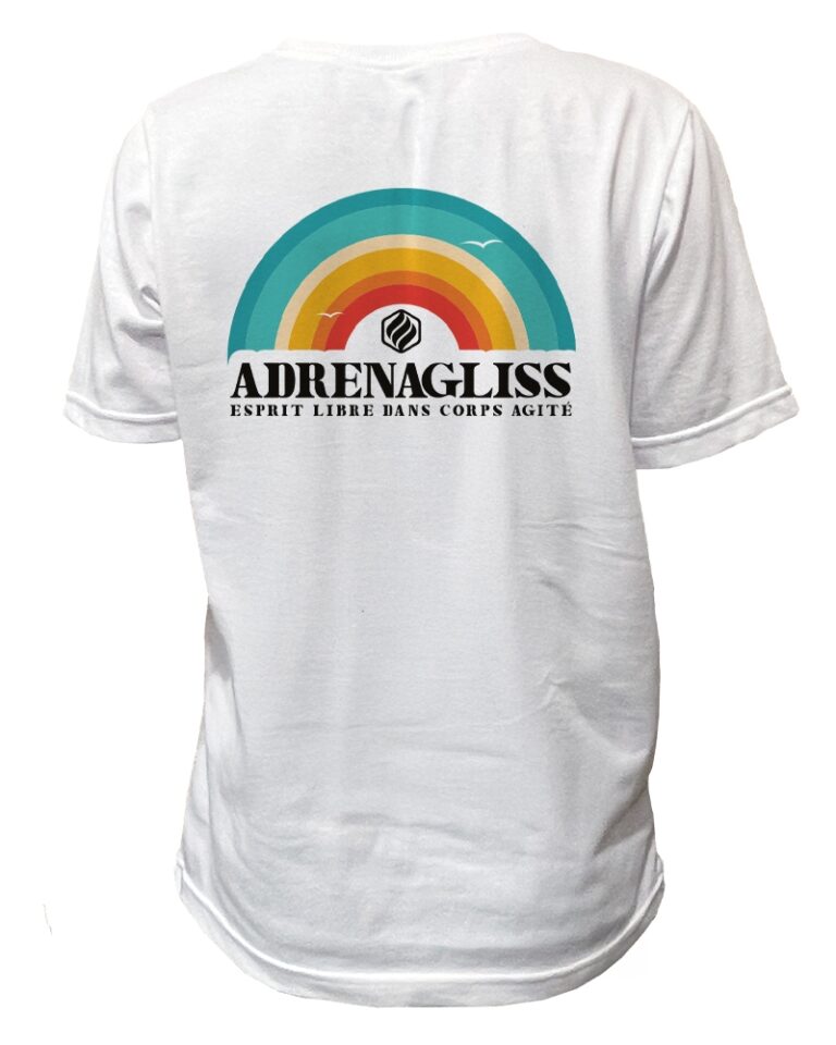 Adrenagliss - Rainbow - TEE SHIRT ENFANT FABRIQUÉ EN FRANCE EN COTON BIO – Gris chiné