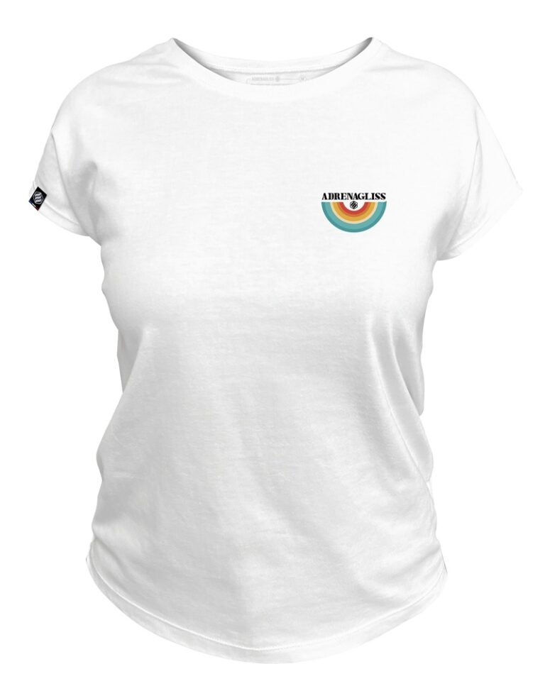 Adrenagliss - Rainbow - TEE SHIRT FEMME FABRIQUÉ EN FRANCE EN COTON BIO – Gris chiné
