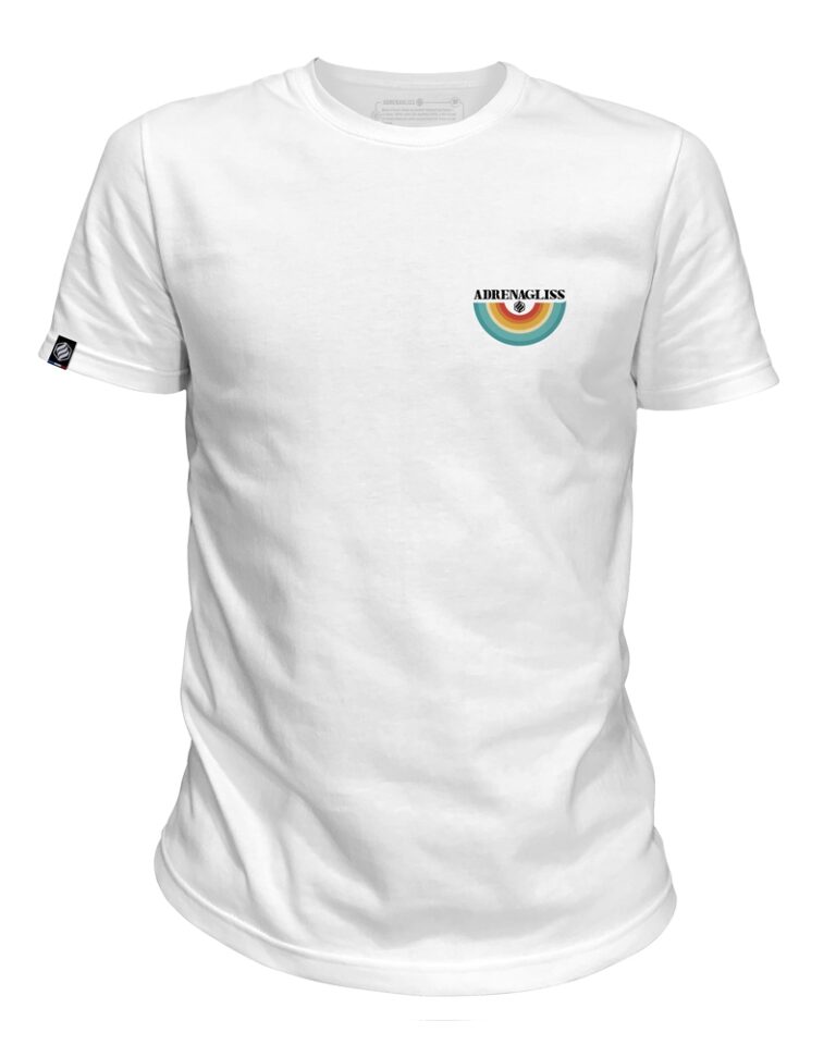 Adrenagliss - Rainbow - Teeshirt homme fabriqué en France en coton bio – Gris chiné