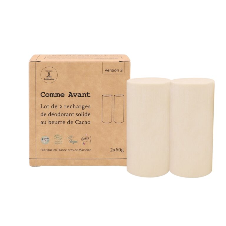 Comme Avant - Déodorant solide au beurre de cacao - Version 3 – 1 déodorant - 60g