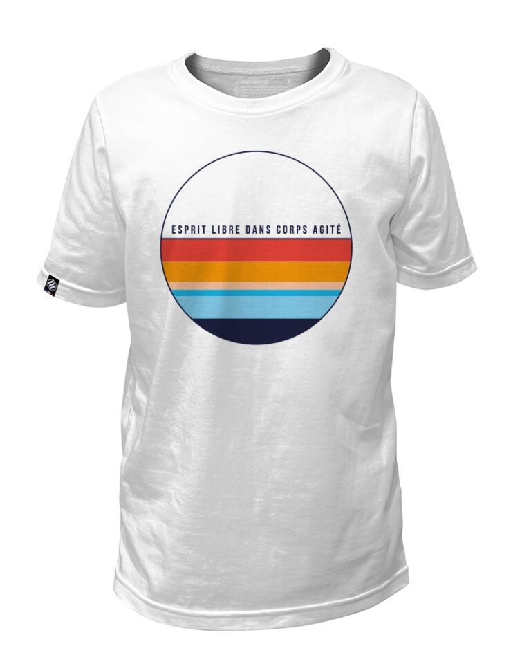 Adrenagliss - REFLET - TEE SHIRT ENFANT FABRIQUÉ EN FRANCE EN COTON BIO – Bleu Marine