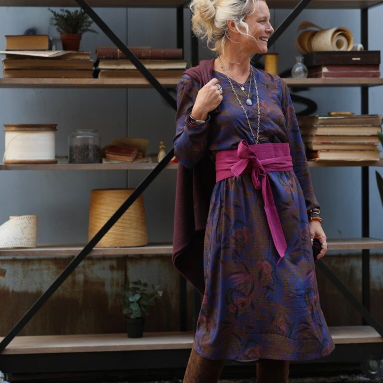 Quintessence - Robe Edmée — Viscose Brume d'Écosse – XXL