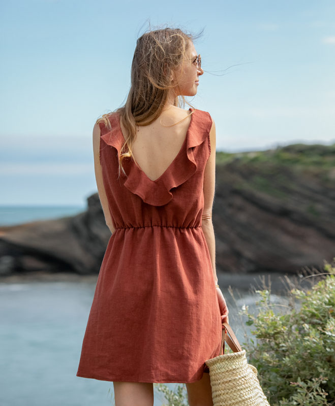 April & C. - Robe Mathilde - sépia – 42