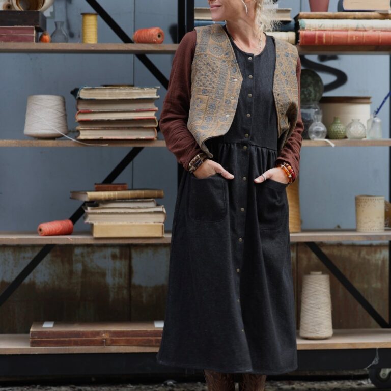 Quintessence - Robe Pauline — Jean noir – XXL