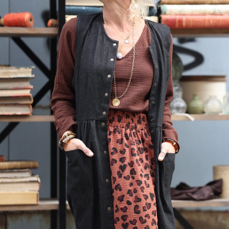 Quintessence - Robe Pauline — Jean noir – XXL