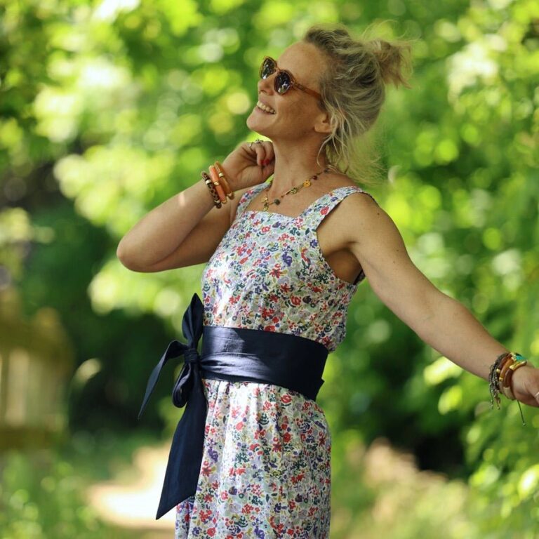 Quintessence - Robe Sybille — Coton bouquet andalou – XXXL