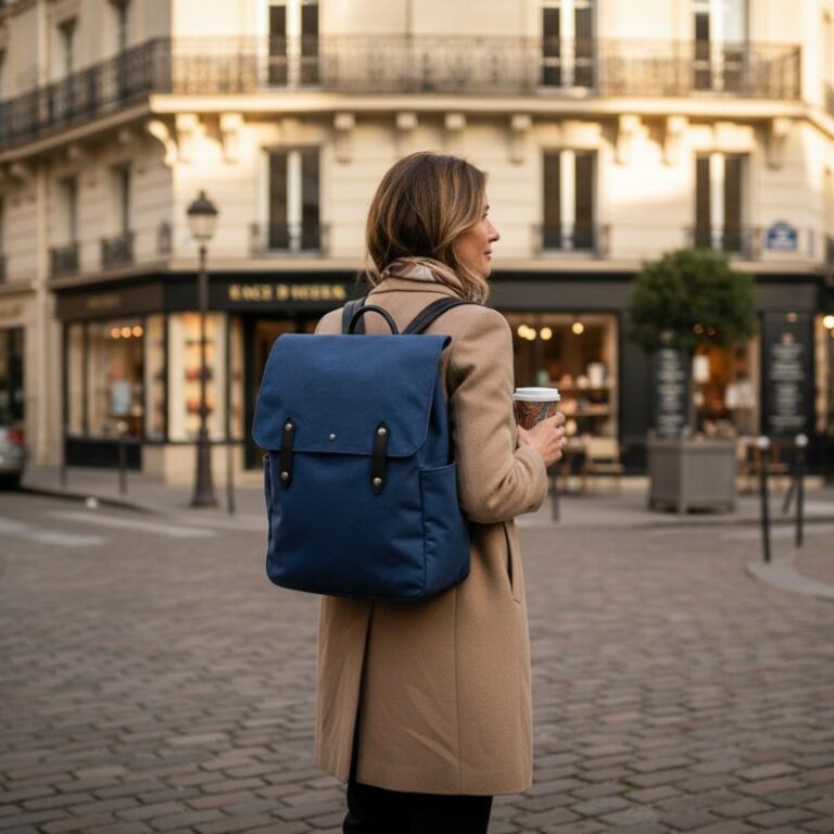 SAINT LAZARE - Sac à dos Made in France - Paul bleu