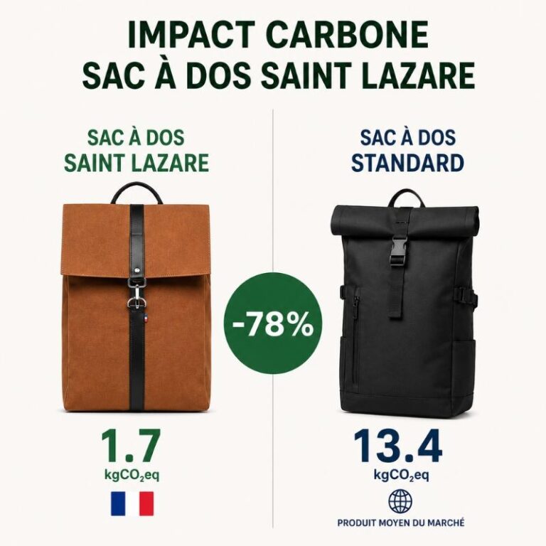 SAINT LAZARE - Sac à dos made in france - Jack marron