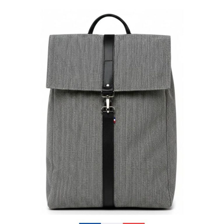 sac a dos gris SAINT LAZARE - Sac à dos Made in France - Jack gris souris