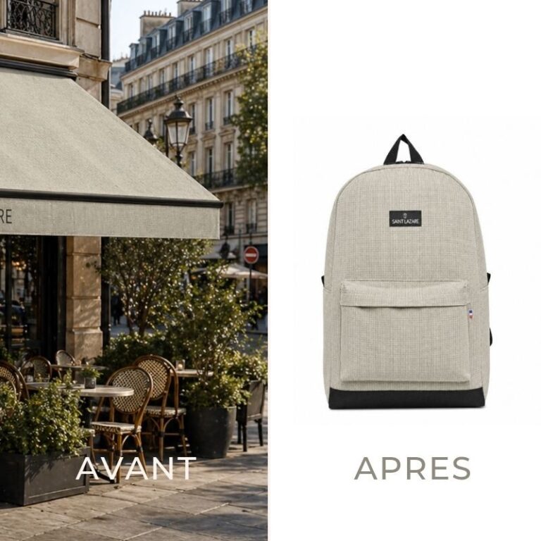 SAINT LAZARE - Sac à dos Made in France - Jules gris vert