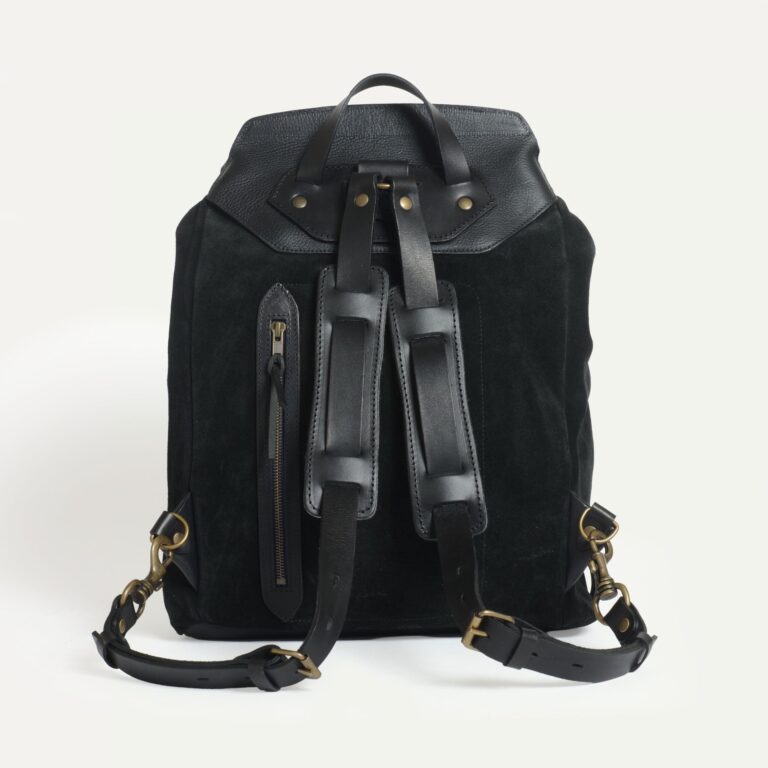 Bleu De Chauffe - Sac à dos Zibeline - Noir Suédé