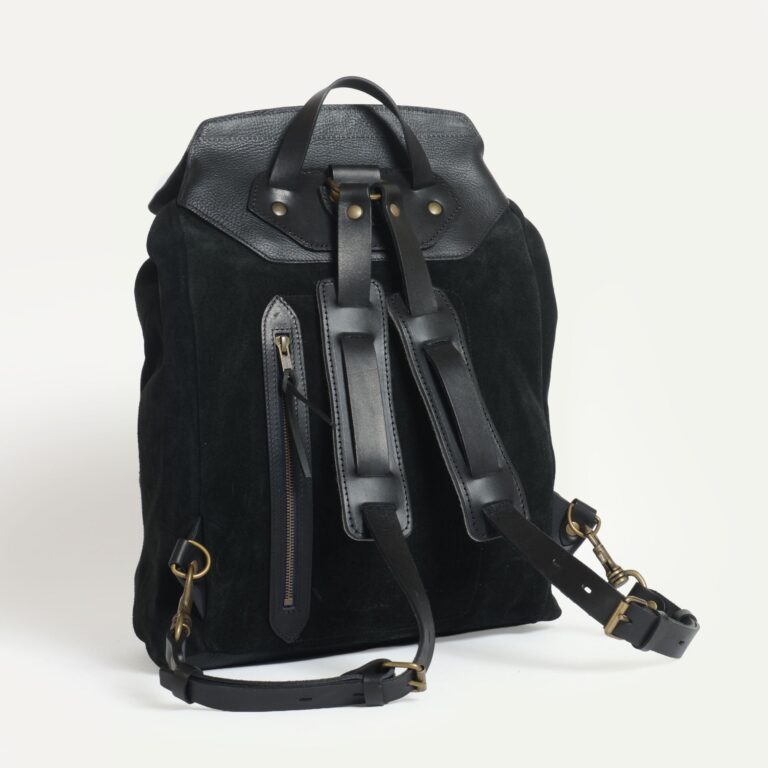 Bleu De Chauffe - Sac à dos Zibeline - Noir Suédé