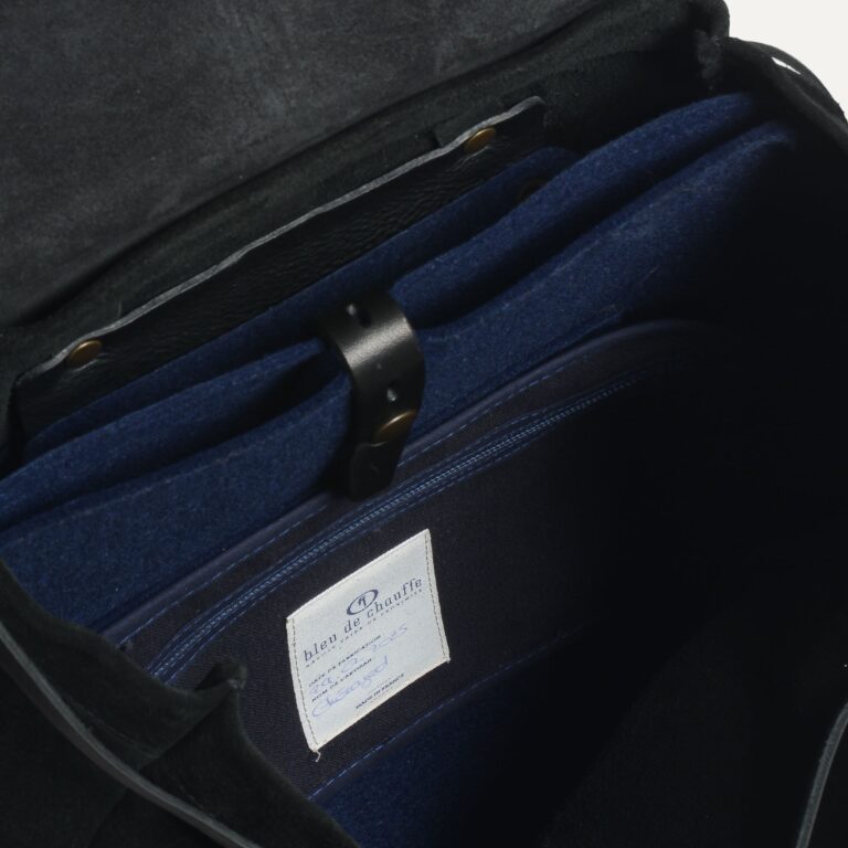 Bleu De Chauffe - Sac à dos Zibeline - Noir Suédé