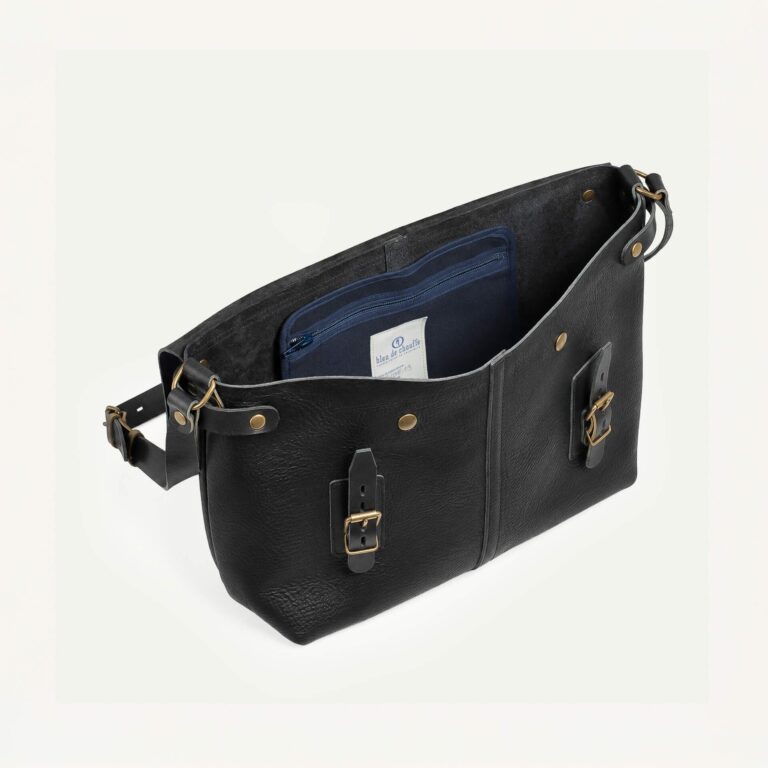 Bleu De Chauffe - Sac besace Lucien - Noir
