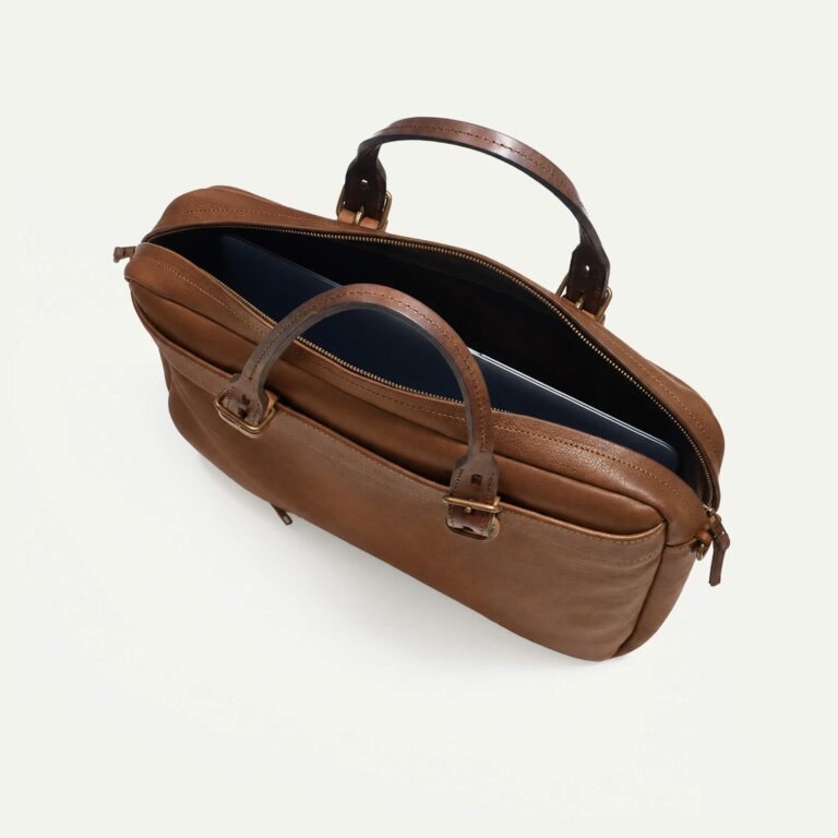 Bleu De Chauffe - Sac business Folder - Brun ambré