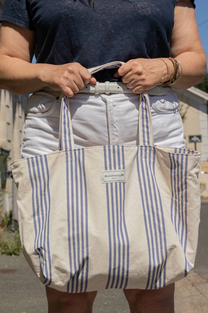 Maison Mallow - Sac Cabas Medium A Rayures