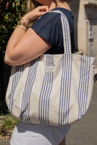 Sac Cabas Medium A Rayures par la marque MAISON MALLOW MAISON MALLOW - Sac Cabas Medium A Rayures