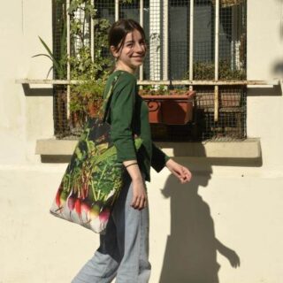 Maron Bouillie - Sac de shopping Radis d’Hiver